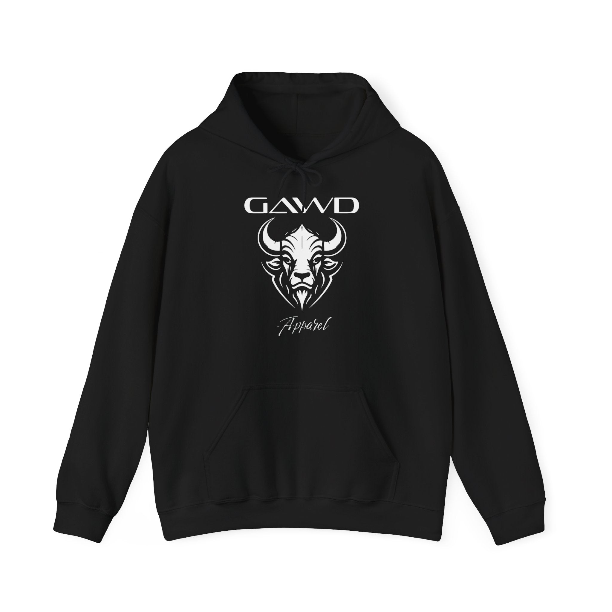 Bull Skull 'GAWD Apparel' Graphic Hoodie — Streetwear Pullover