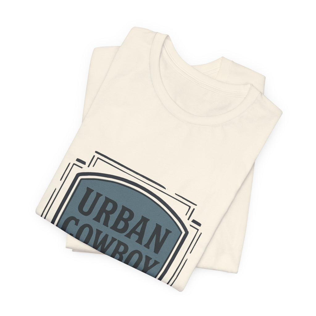 Urban Cowboy Graphic Tee - 'Urban Cowboy EST 25' Vintage Badge T-Shirt
