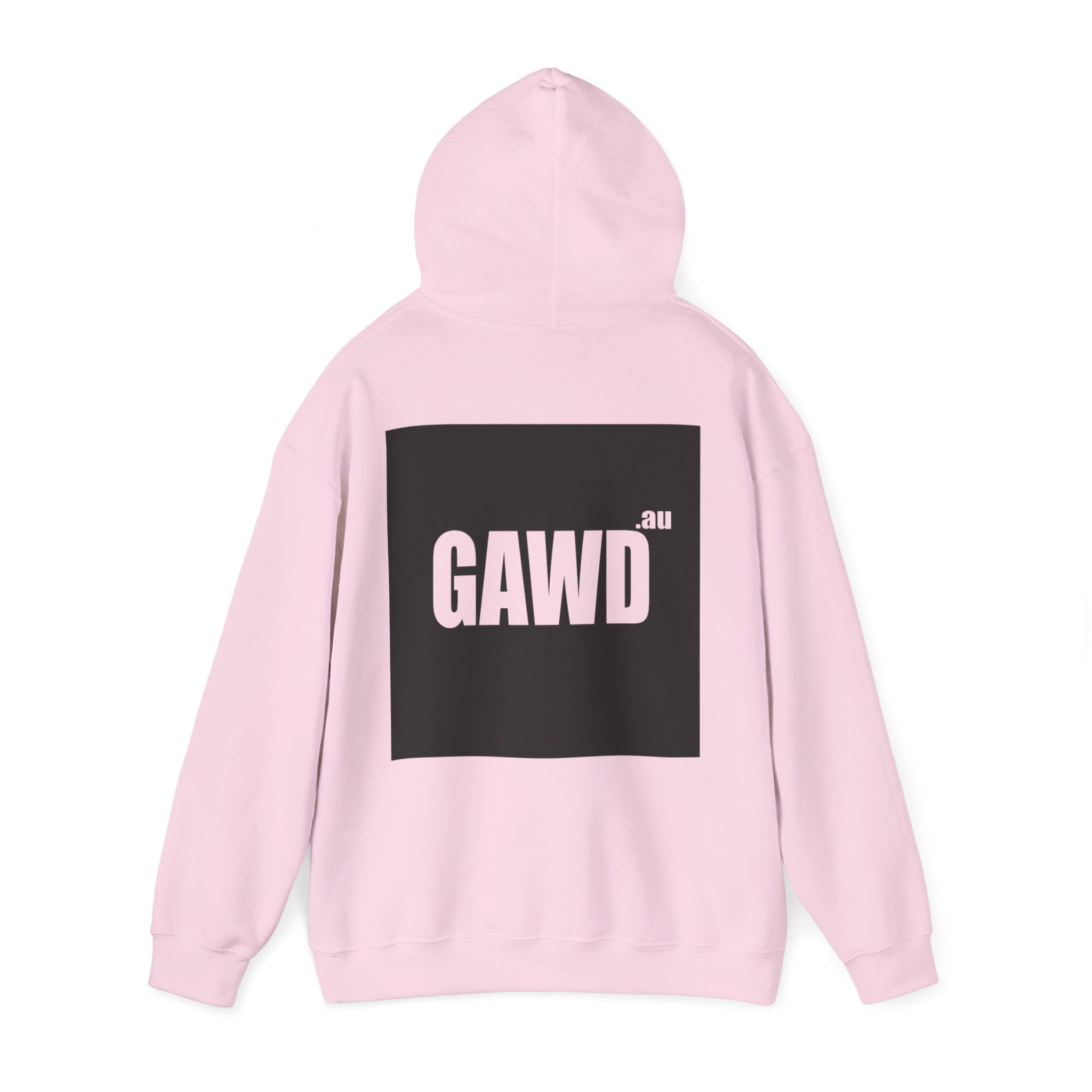 GAWD Bondi Coordinates Hoodie — White Pullover with Bold Back Logo