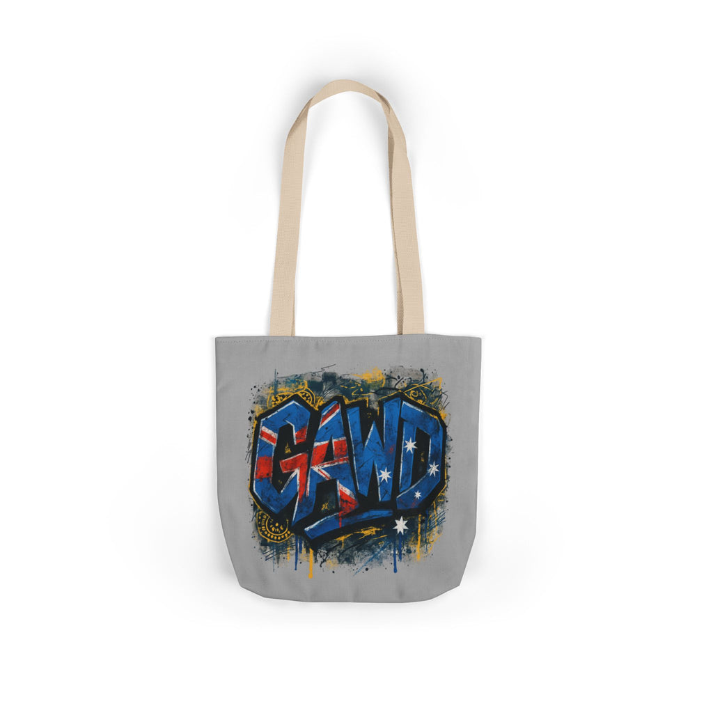 Graffiti 'Gawd' Canvas Tote Bag - Urban Street Art Shopper