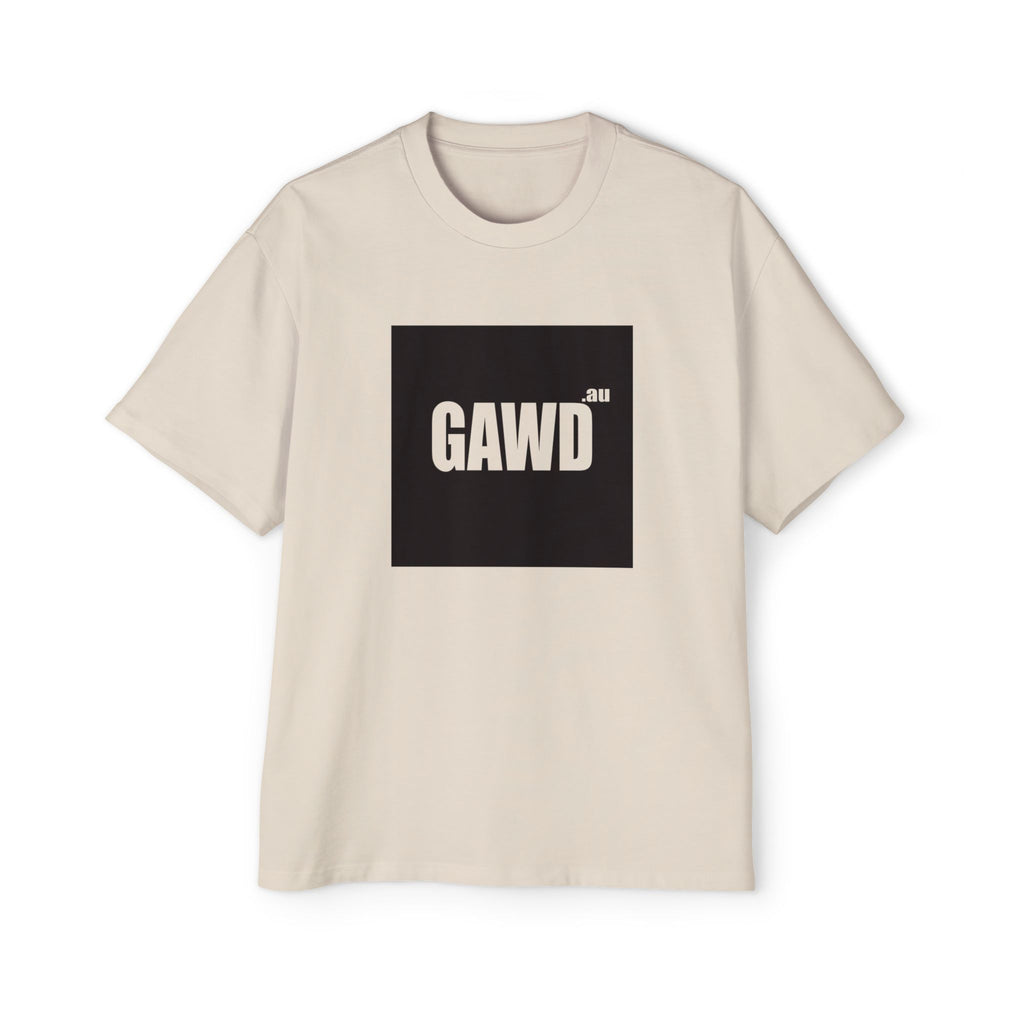 GAWD Oversized Tee — Mens Graphic Box T-Shirt