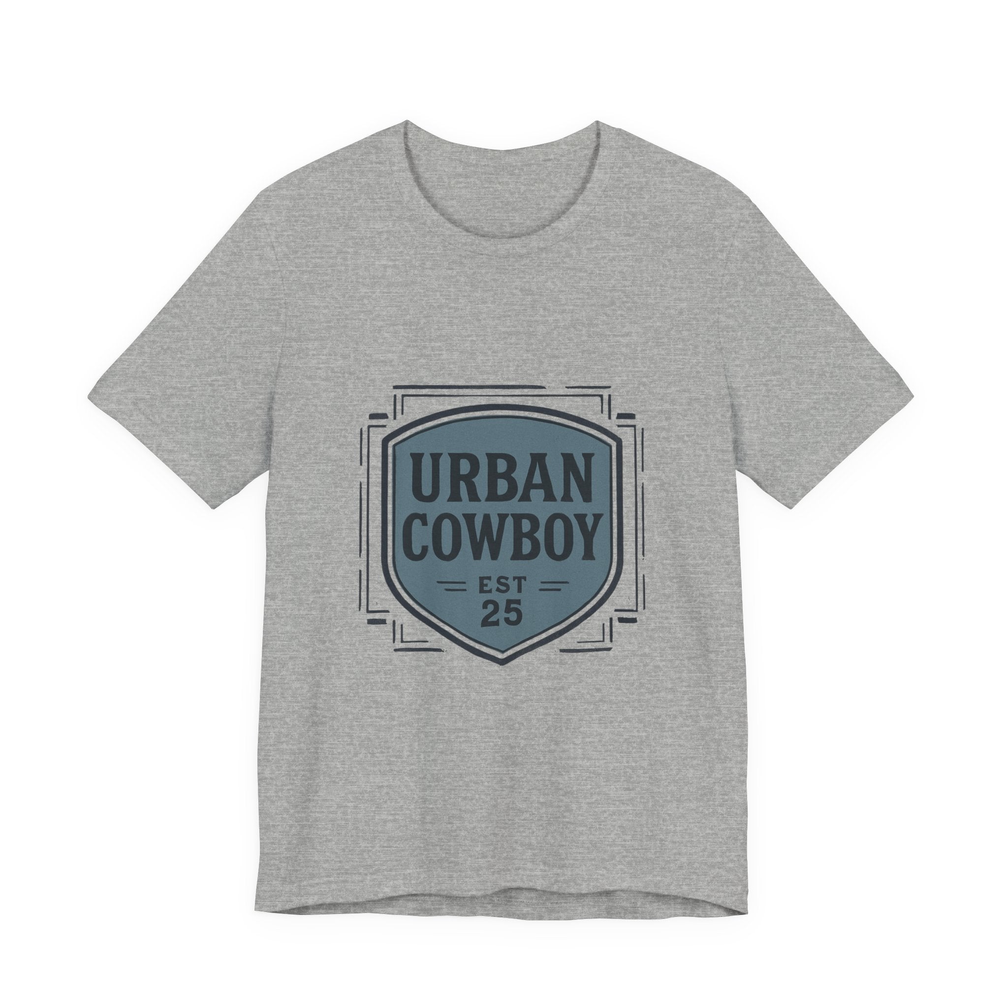 Urban Cowboy Graphic Tee - 'Urban Cowboy EST 25' Vintage Badge T-Shirt
