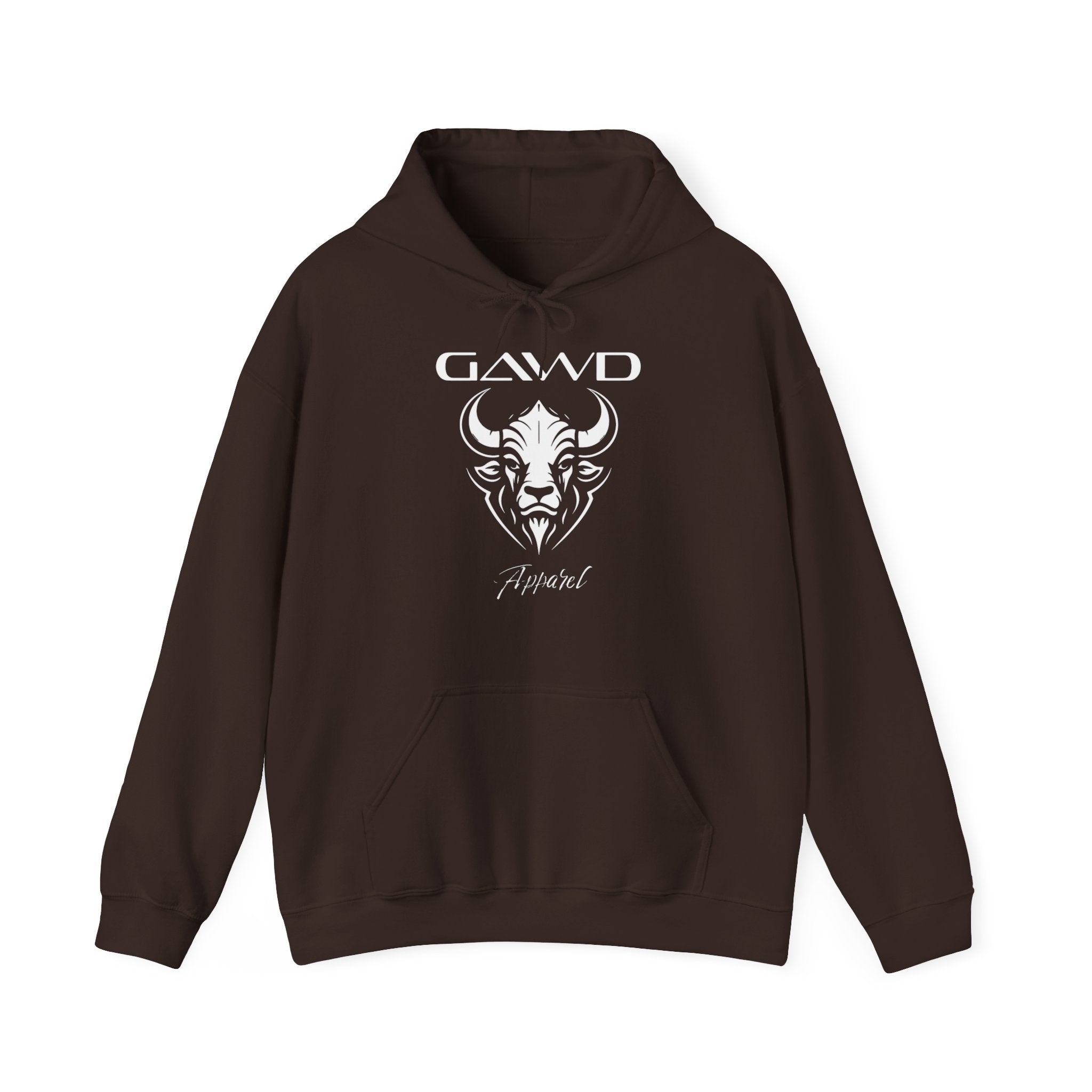 Bull Skull 'GAWD Apparel' Graphic Hoodie — Streetwear Pullover