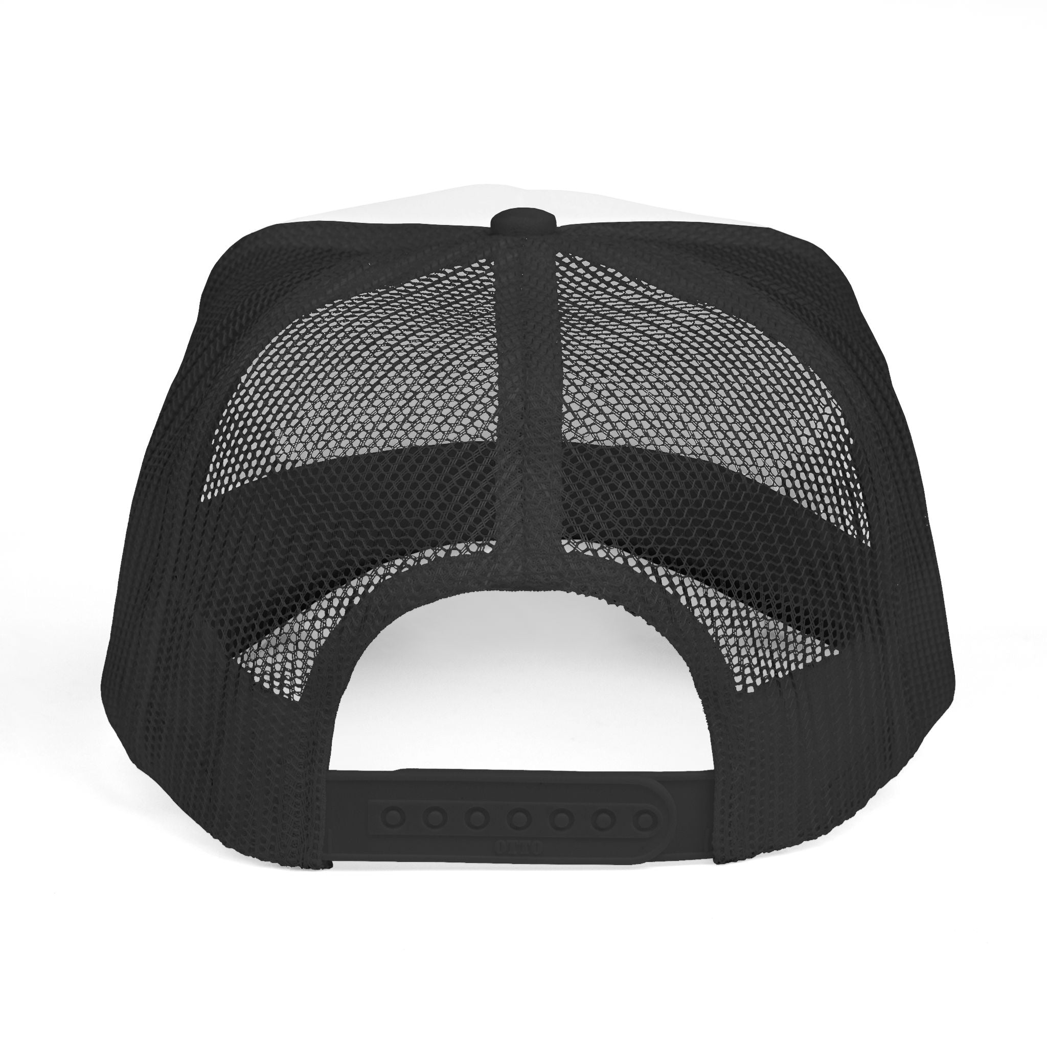 GAWD Black & White Trucker Hat —  Mesh Cap