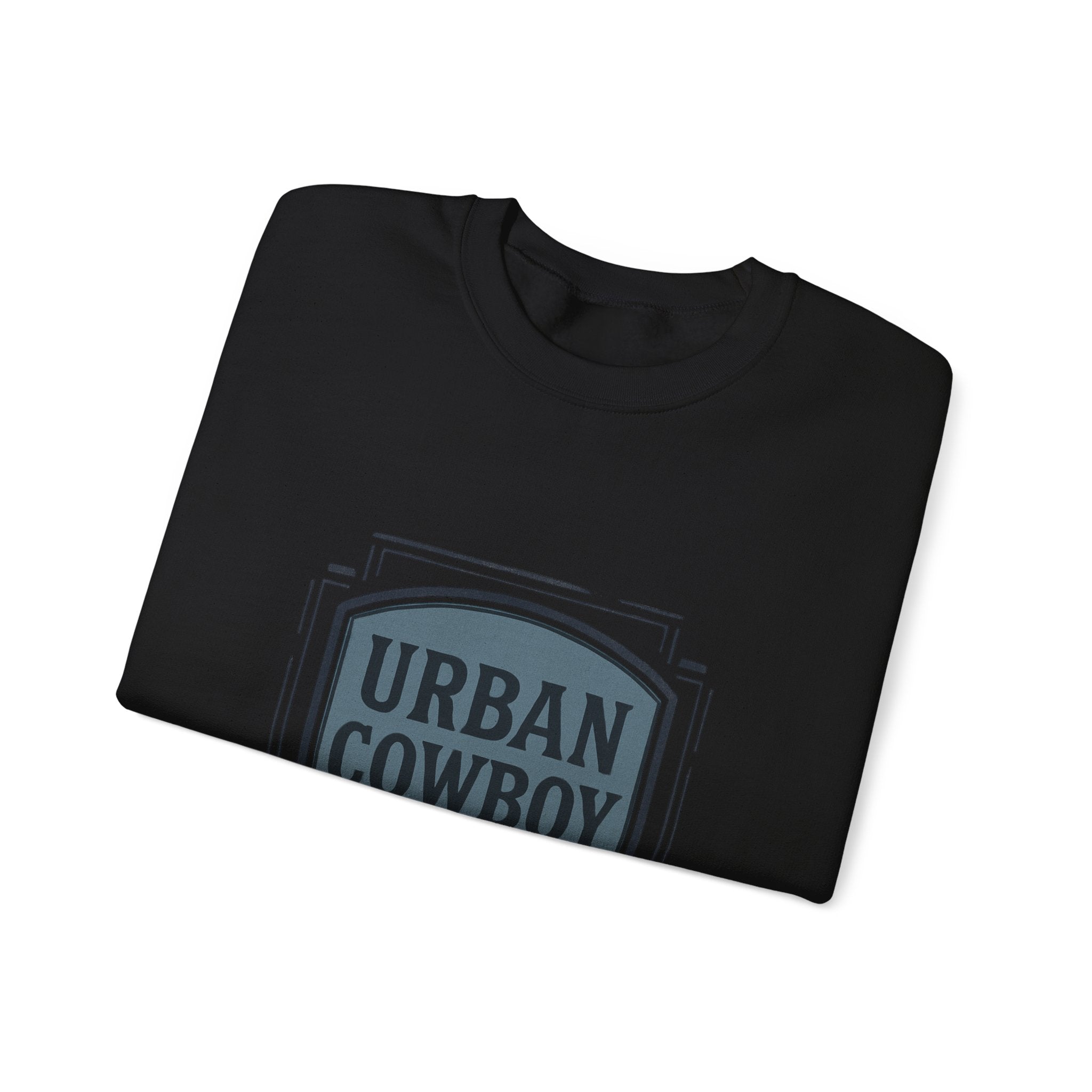 Urban Cowboy Crewneck Sweatshirt — Retro Shield Logo (Est. 25)
