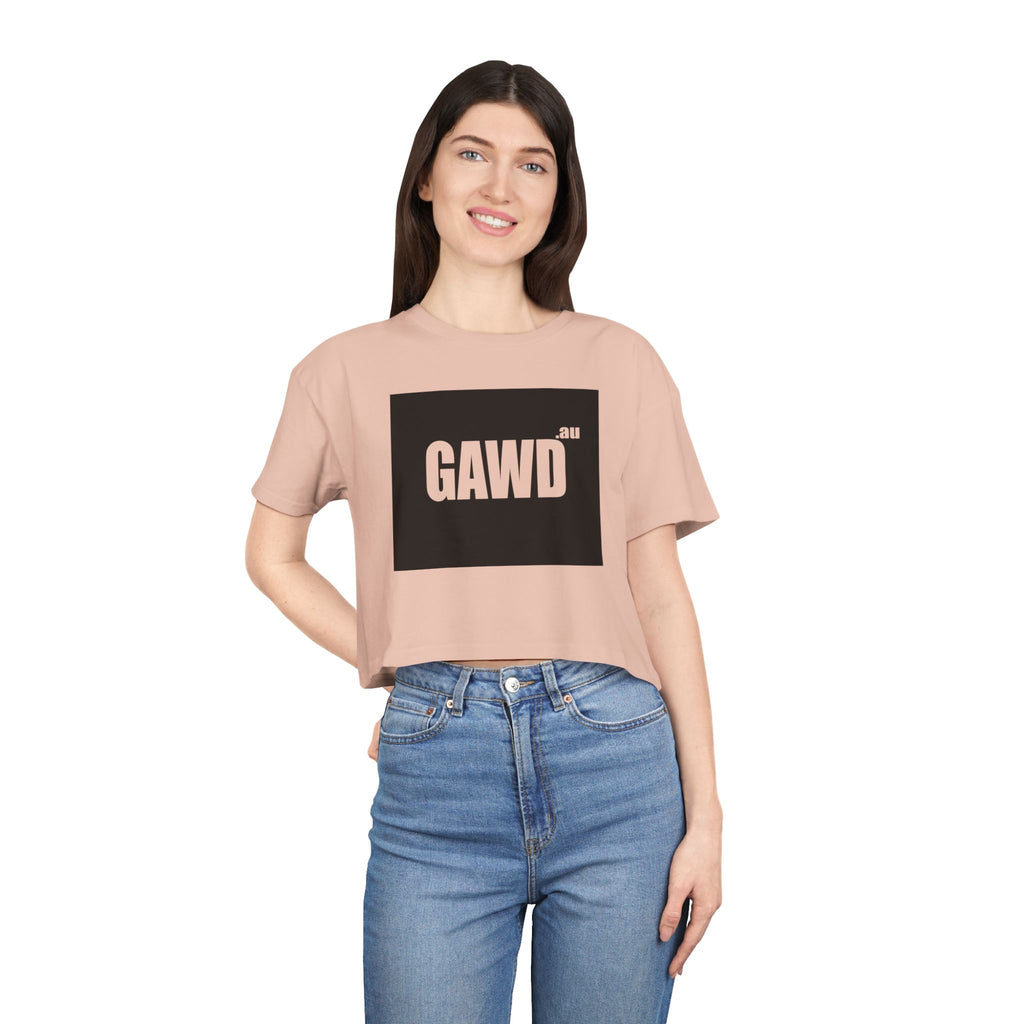 GAWD Bold Logo Crop Tee