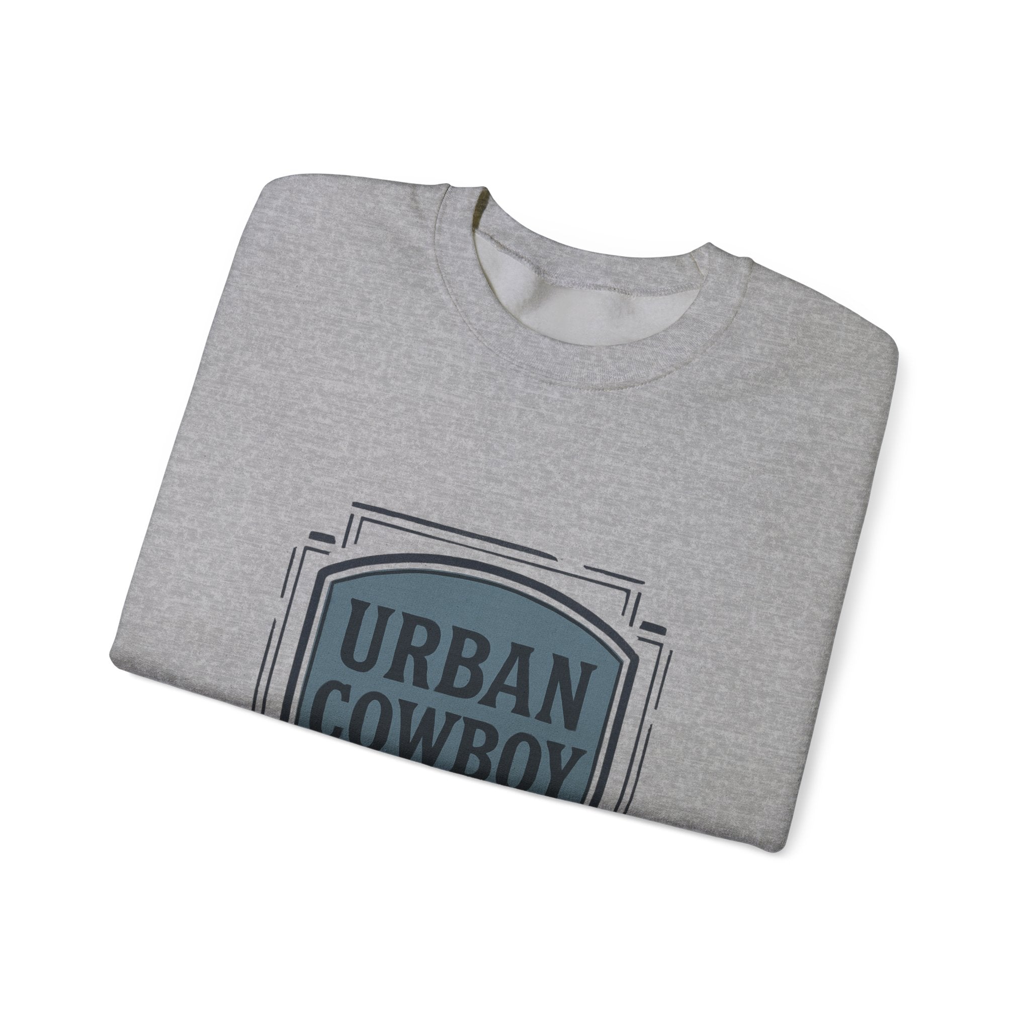 Urban Cowboy Crewneck Sweatshirt — Retro Shield Logo (Est. 25)