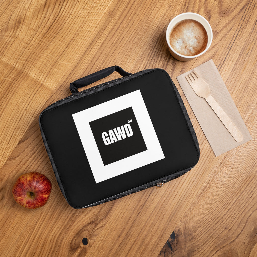 GAWD Lunch Bag – Black Insulated Carry Tote