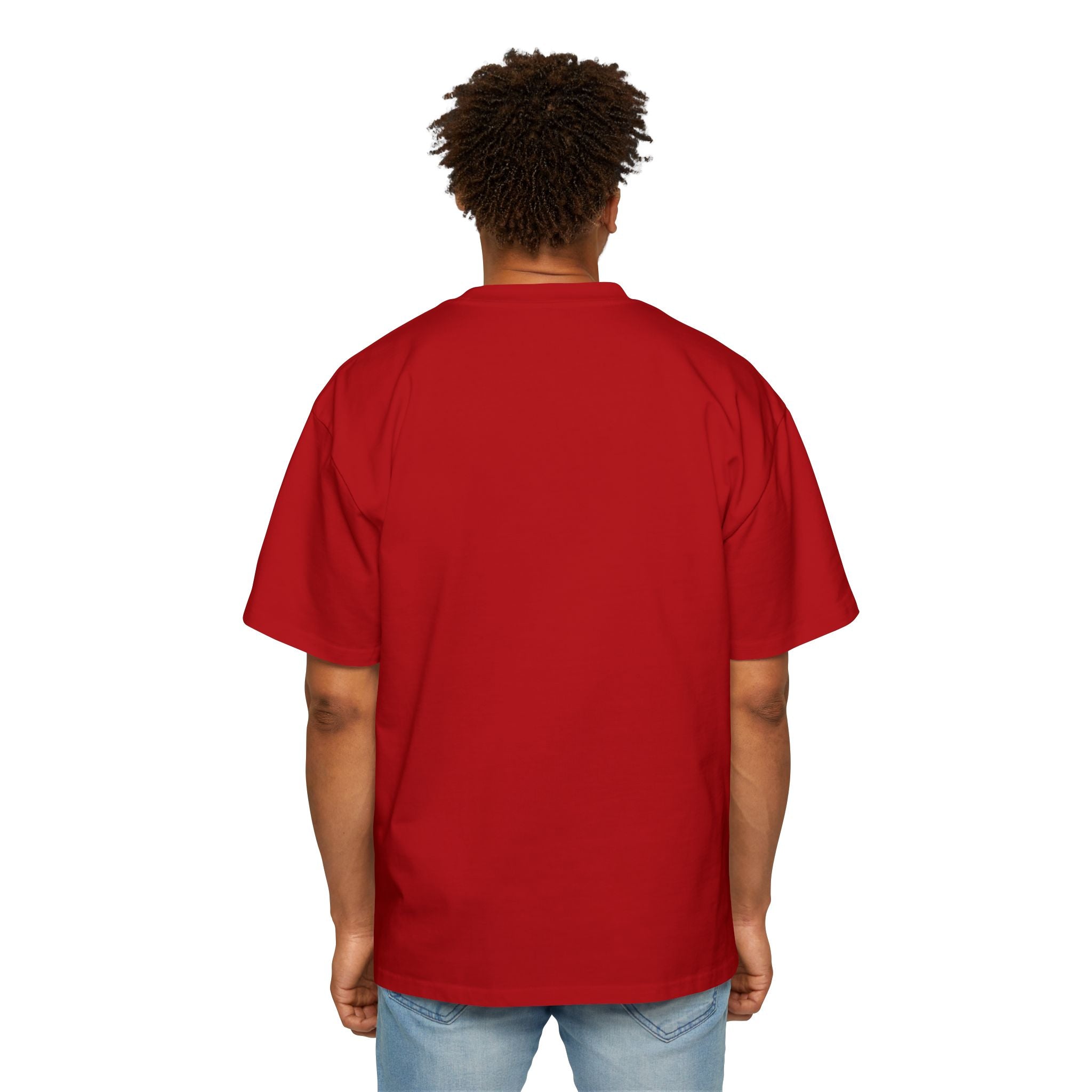 GAWD Bull Graphic Tee — Men's Oversized Red T‑Shirt (Apparel)