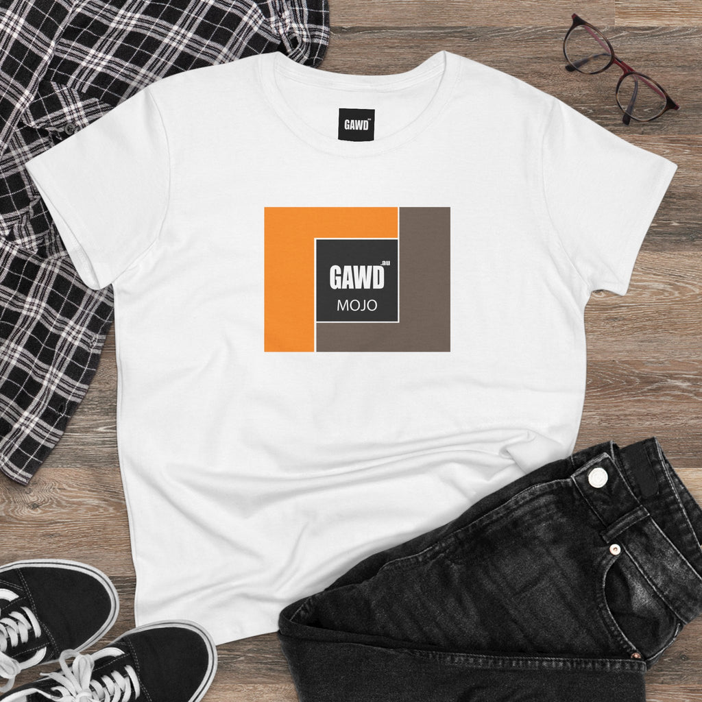 Women's Tee — GAWD Mojo Retro Colorblock Logo