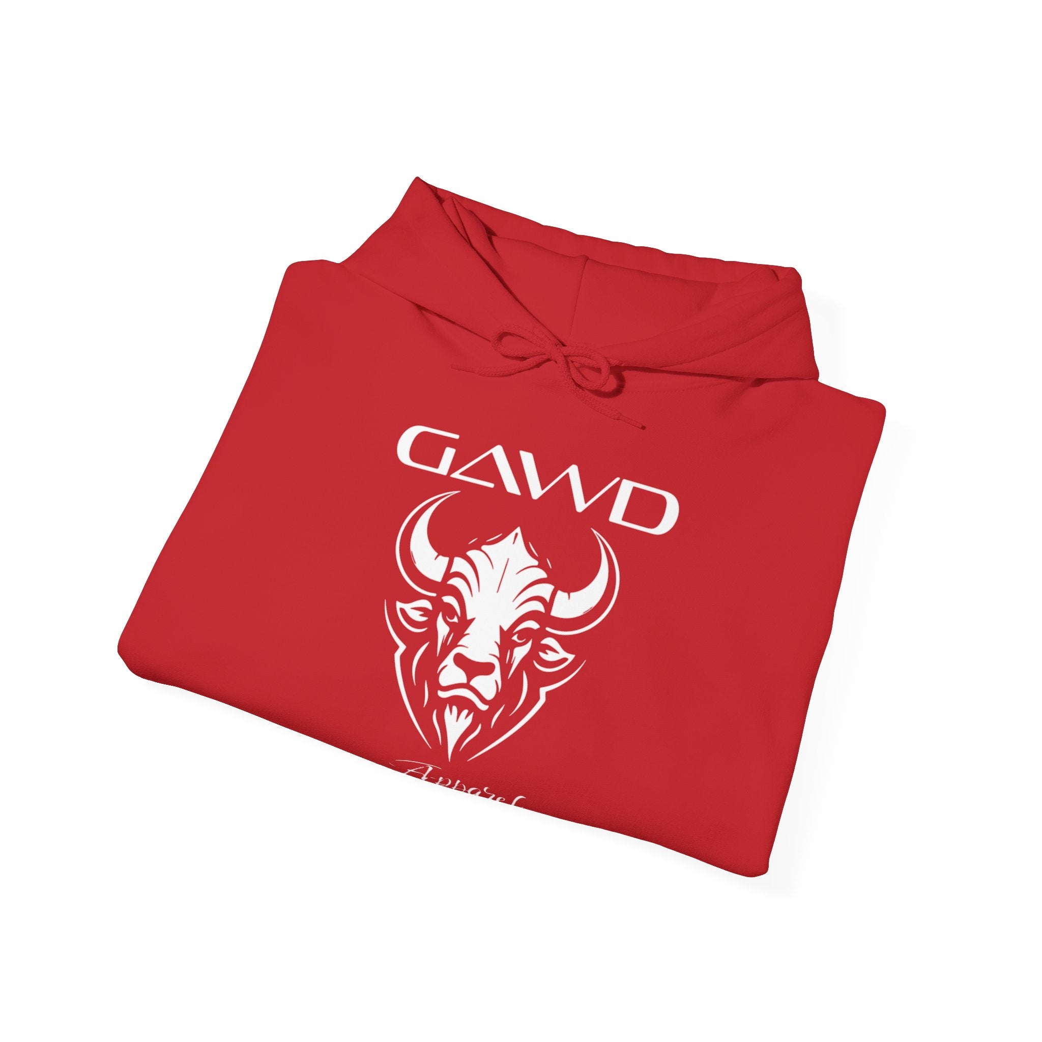 Bull Skull 'GAWD Apparel' Graphic Hoodie — Streetwear Pullover