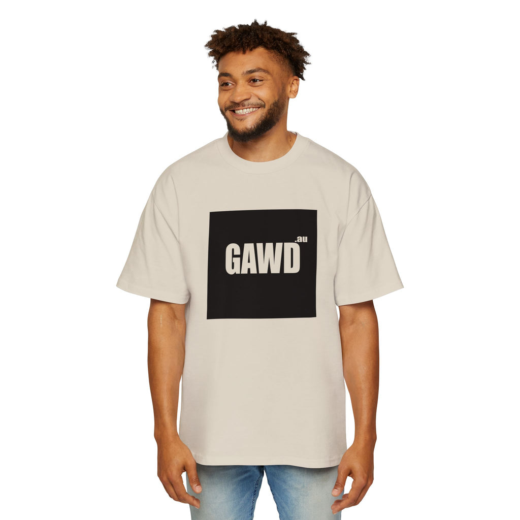 GAWD Oversized Tee — Mens Graphic Box T-Shirt