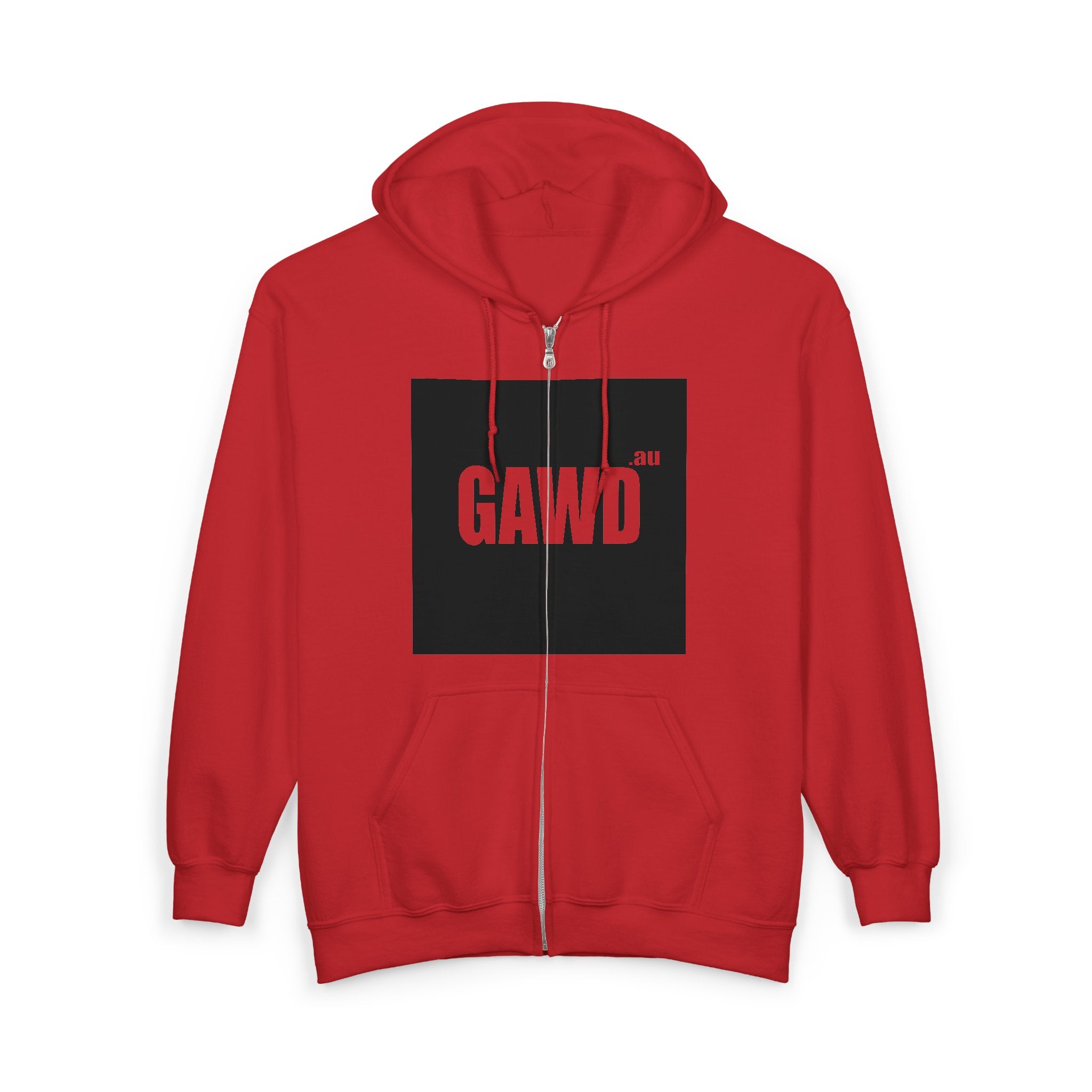 GAWD Bold Zip Hoodie — “Rugged by Nature. Refined by Design.” Graphic Zip-Up